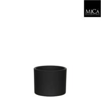 Era pot rond donkergrijs mat h10xd12 cm Mica Decorations - Mica decorations