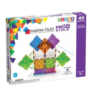 Magna-Tiles - Clear Colors - Freestyle 40-delig