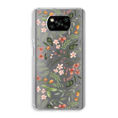 Sweet little flowers: Xiaomi Poco X3 Pro Transparant Hoesje