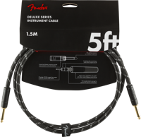 Fender Instrumentkabel Deluxe Black Tweed, Jack-Jack, 1,5m