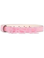 Versace ceinture fine à plaque logo - Rose Versace ceinture fine à plaque logo - Rose