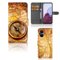 OPPO Reno 8 Lite | OnePlus Nord N20 Flip Cover Kompas - thumbnail