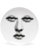 Fornasetti assiette ronde imprimée - Blanc