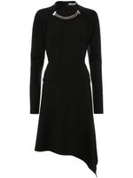 JW Anderson robe mi-longue à ourlet asymétrique - Noir - thumbnail