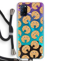 Croissant: Oppo A72 Transparant Hoesje met koord