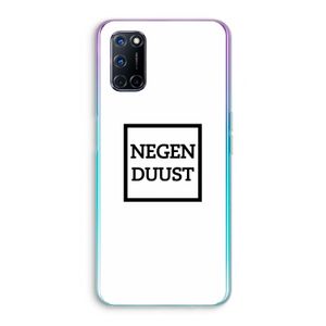 Negenduust vierkant: Oppo A92 Transparant Hoesje
