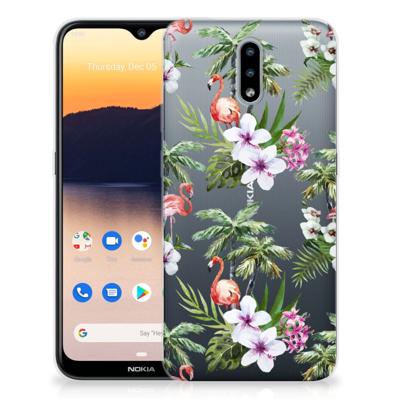 Nokia 2.3 | TPU Hoesje | Flamingo Palms