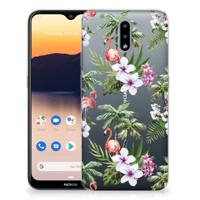 Nokia 2.3 | TPU Hoesje | Flamingo Palms