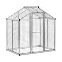 Buitenvolière - 122 x 178 x 195 cm - aluminium Buitenvolière - 122 x 178 x 195 cm - aluminium