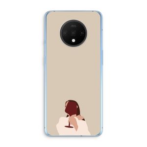 I drink wine: OnePlus 7T Transparant Hoesje