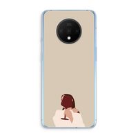 I drink wine: OnePlus 7T Transparant Hoesje