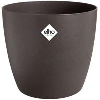 ELHO Set van 3 ronde bloempotten The Coffee Collection - Ø14xH12,6cm, Ø16xH14,7cm, Ø18xH16,8 cm - 7 L - Bruin - thumbnail
