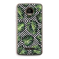 Geometrische jungle: Motorola Moto Z Force Transparant Hoesje