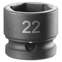 Facom Impact Dop | 1/2" | 6-kant Stubby | 22 mm - NSS.22A Facom Impact Dop | 1/2" | 6-kant Stubby | 22 mm - NSS.22A