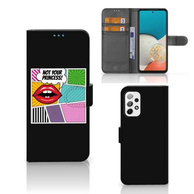 Samsung Galaxy A73 5G | Wallet Case | met Pasjes | Popart Princess Samsung Galaxy A73 5G | Wallet Case | met Pasjes | Popart Princess