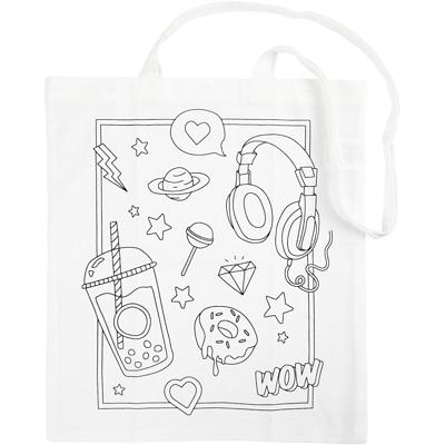 Creativ Company schoudertas met print