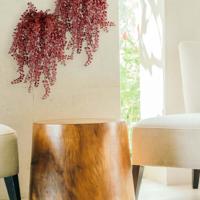 Dischidia kunst hangplant 40cm UV Burgundy