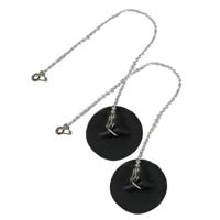 Afvoerstop - 2x - 52mm / 25 cm - gootsteen dop - gootsteenstopper - met RVS ketting