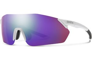 Smith Rverb bril matte white chromapop violet mirror