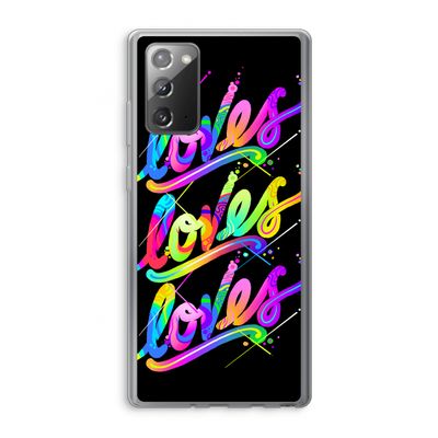 Loves: Samsung Galaxy Note 20 / Note 20 5G Transparant Hoesje