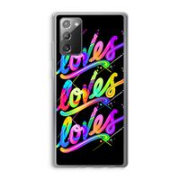 Loves: Samsung Galaxy Note 20 / Note 20 5G Transparant Hoesje