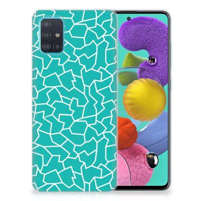 Samsung Galaxy A51 | Hoesje maken | Cracks Blue