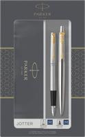Parker Jotter balpen en vulpen Steel GT medium