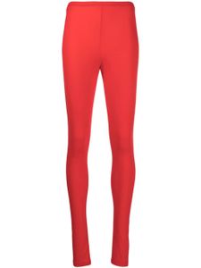 Raf Simons legging à patch logo - Rouge