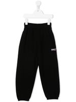 Balenciaga Kids pantalon de jogging à logo brodé - Noir