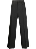 Valentino Garavani pantalon de costume en laine à taille haute - Gris