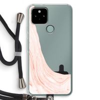 Peach bath: Pixel 5 Transparant Hoesje met koord