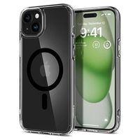 iPhone 15 Spigen Ultra Hybrid Mag Case - Black / Transparent - thumbnail