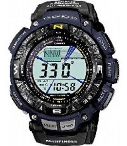 Horlogeband Casio 10365735 / PAG-240B-2 Kunststof/Plastic Zwart 18mm