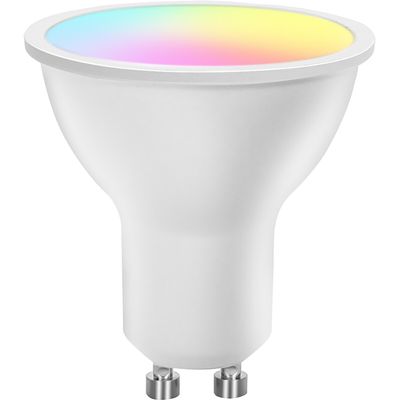 LED Spot - Smart LED - Aigi Lexus - 4.9W - GU10 Fitting - Slimme LED - Wifi LED + Bluetooth - RGB + Aanpasbare Kleur - Mat Wit - Kunststof
