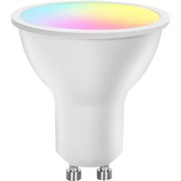 LED Spot - Smart LED - Aigi Lexus - 4.9W - GU10 Fitting - Slimme LED - Wifi LED + Bluetooth - RGB + Aanpasbare Kleur - Mat Wit - Kunststof