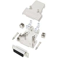 TRU COMPONENTS TCTRIM15DMSK 7709288 D-sub female connectorset 180 ° Aantal polen: 15 Soldeerkelk 1 stuk(s) - thumbnail