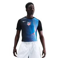 Nike Atletico Madrid Pre-Match Trainingsshirt 2025-2026 Zwart Blauw Nike Atletico Madrid Pre-Match Trainingsshirt 2025-2026 Zwart Blauw
