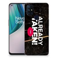 OnePlus Nord N10 5G | Siliconen hoesje | met naam Already Taken Black