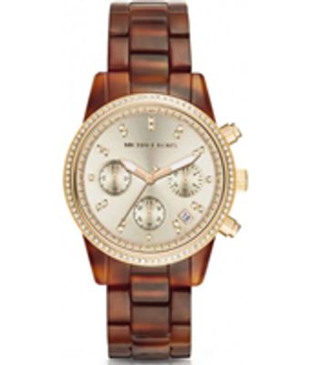Horlogeband Michael Kors MK6346 Staal Bruin 18mm
