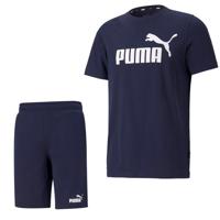 PUMA Essential Trainingsset Blauw Blauw - thumbnail