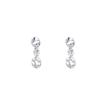 Day&Eve Oorbellen Long Round Stud | Zilver