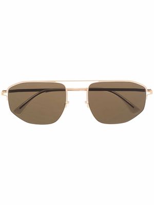 MYKITA+MAISON MARGIELA lunettes de soleil à monture pilote - Or