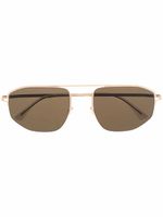 MYKITA+MAISON MARGIELA lunettes de soleil à monture pilote - Or