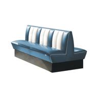 Classic Retro Diner Bank Bel Air HW180 DB Blauw