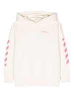 Off-White Kids hoodie en coton à logo imprimé - Blanc - thumbnail