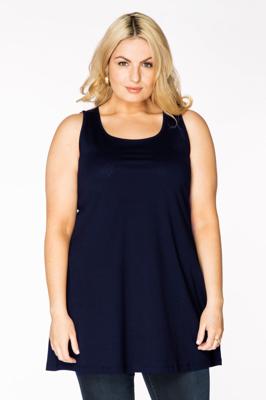 Yoek Top flare | Blauw | Maat 42/44