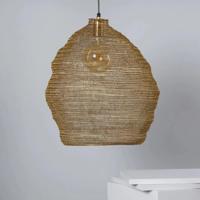 Hanglamp goud net gevlochten &apos;Eimear&apos; e27 fitting rond 47 cm