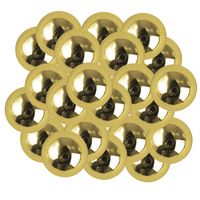 66x stuks gouden plastic hobby kralen van 10 mm - Hobbykralen