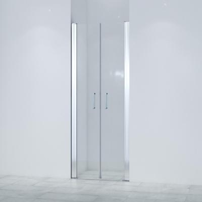 Saniclass Neptune Pendeldeur - 80x200cm - 6mm veiligheidsglas - anti kalk - chroom SKII622SALOON-80