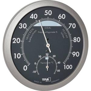 TFA Dostmann 45.2043.51 Thermo- en hygrometer Antraciet, Zilver